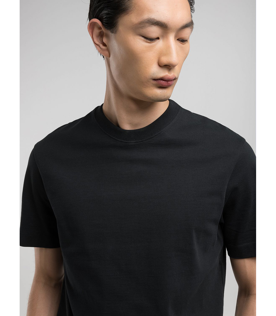 リラックスフィット ヘビーコットンジャージーTシャツ 詳細画像 ブラック 5